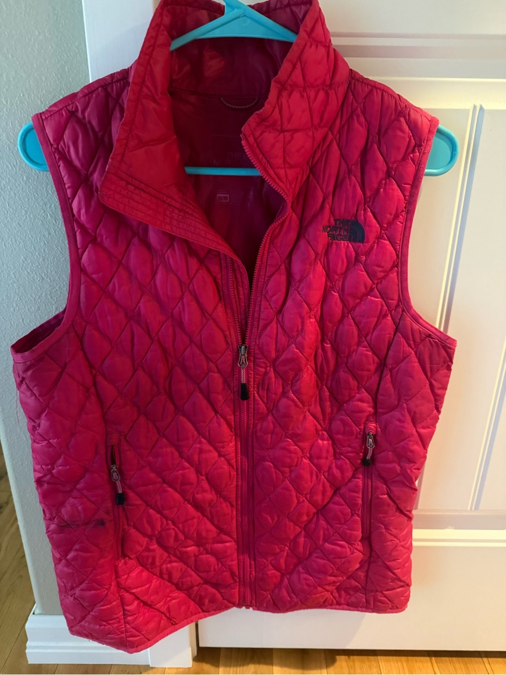 The North Face Hot Pink Quilted Vest